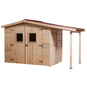 Casetta Legnaia 2.4x1.6 con Pavimento in Legno 16 mm | BricoShop24