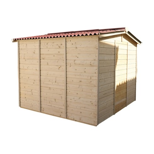 Casetta 2.4x2.4 in Legno Pannelli 16 mm Rimessa Esterno | BricoShop24