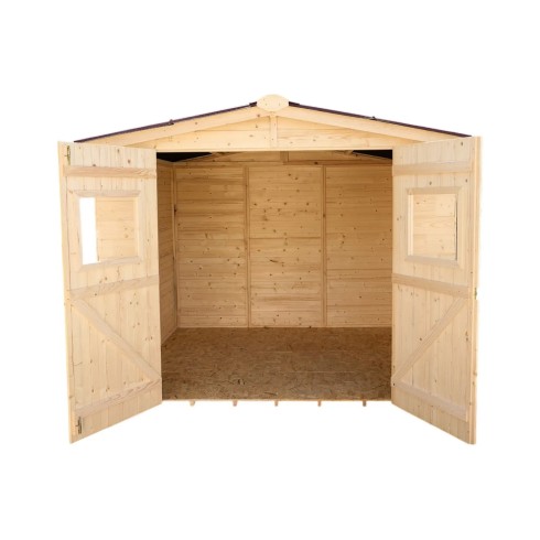 Casetta 2.4x2.4 in Legno Pannelli 16 mm Rimessa Esterno | BricoShop24