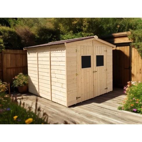 Casetta 2.4x2.4 in Legno Pannelli 16 mm Rimessa Esterno | BricoShop24