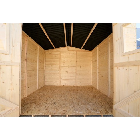 Casetta 2.4x2.4 in Legno Pannelli 16 mm Rimessa Esterno | BricoShop24