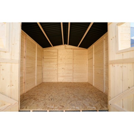 Casetta 2.4x2.4 in Legno Pannelli 16 mm Rimessa Esterno | BricoShop24