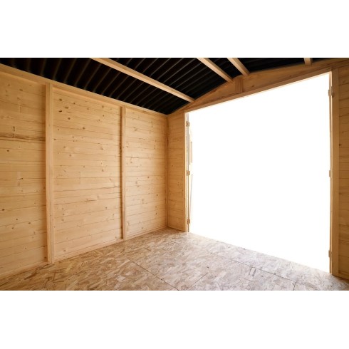 Casetta 2.4x2.4 in Legno Pannelli 16 mm Rimessa Esterno | BricoShop24