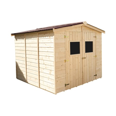Casetta 2.4x2.4 in Legno Pannelli 16 mm Rimessa Esterno | BricoShop24