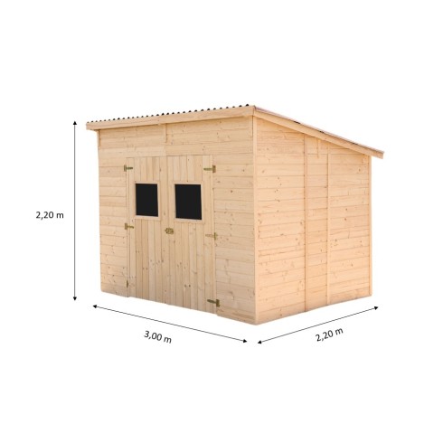 Casetta 2.8x2 in Legno Pannelli 16 mm Attrezzi Rimessa | BricoShop24
