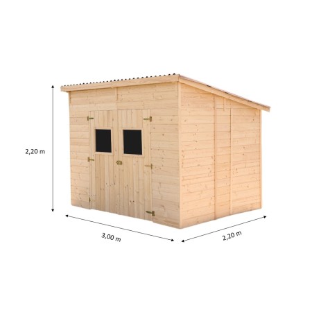 Casetta 2.8x2 in Legno Pannelli 16 mm Attrezzi Rimessa | BricoShop24