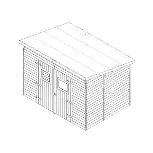 Casetta 2.8x2 in Legno Pannelli 16 mm Attrezzi Rimessa | BricoShop24