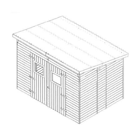 Casetta 2.8x2 in Legno Pannelli 16 mm Attrezzi Rimessa | BricoShop24