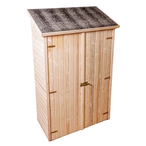 Casetta Armadio 120x60 in Legno per Attrezzi Addossata 2