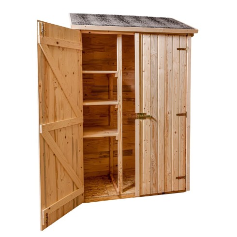 Casetta Armadio 120x60 in Legno per Attrezzi Addossata