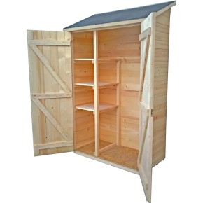 Casetta Armadio 120x60 in Legno per Attrezzi Addossata