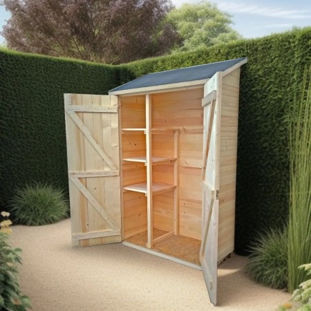 Casetta Armadio 120x60 in Legno per Attrezzi Addossata