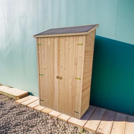 Casetta Armadio 120x60 in Legno per Attrezzi Addossata