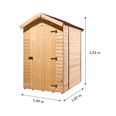 Casetta in Legno uso Bagno 140x190 cm