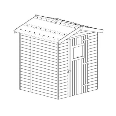 Casetta in Legno con Pavimento 160x120 cm da Giardino