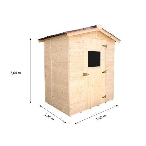 Casetta in Legno con Pavimento 160x120 cm da Giardino