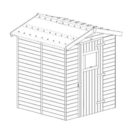 Casetta in Legno 160x160 Mobile Ripostiglio per Esterno | BricoShop24