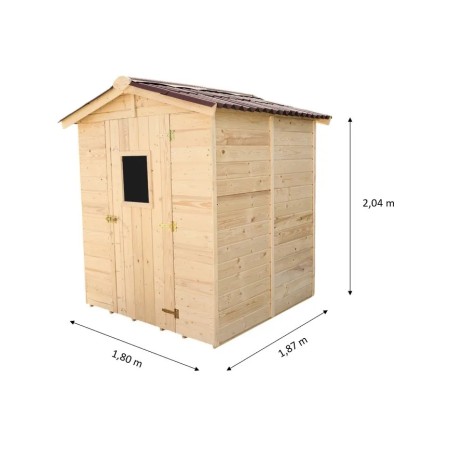 Casetta in Legno 160x160 Mobile Ripostiglio per Esterno | BricoShop24