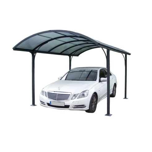 Carport in Alluminio 3x4.8 metri Policarbonato Gazebo Posto Auto Capanno Tettoia | BricoShop24