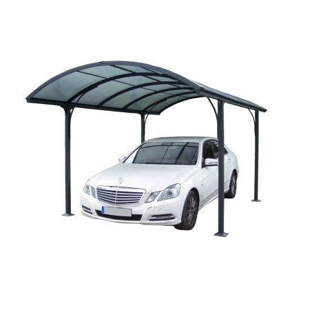 Carport in Alluminio 3x4.8 metri Policarbonato Gazebo Posto Auto Capanno Tettoia | BricoShop24