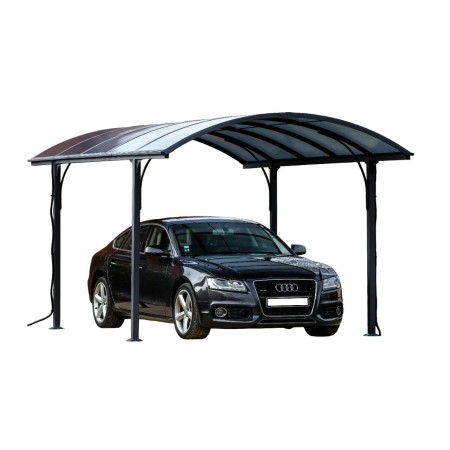 Carport in Alluminio 3x4.8 metri Policarbonato Gazebo Posto Auto Capanno Tettoia | BricoShop24