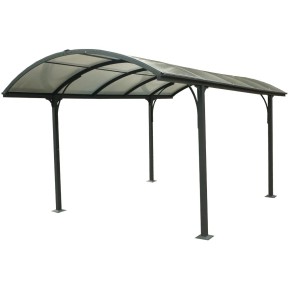 Carport in Alluminio 3x4.8 metri Policarbonato Gazebo Posto Auto Capanno Tettoia | BricoShop24