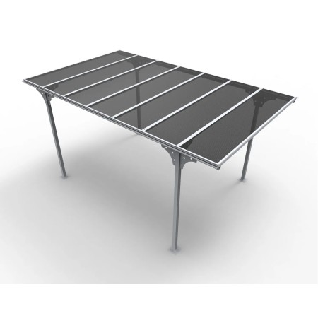Tettoia in Alluminio 3x5 metri Carport Policarbonato Gazebo Posto Auto