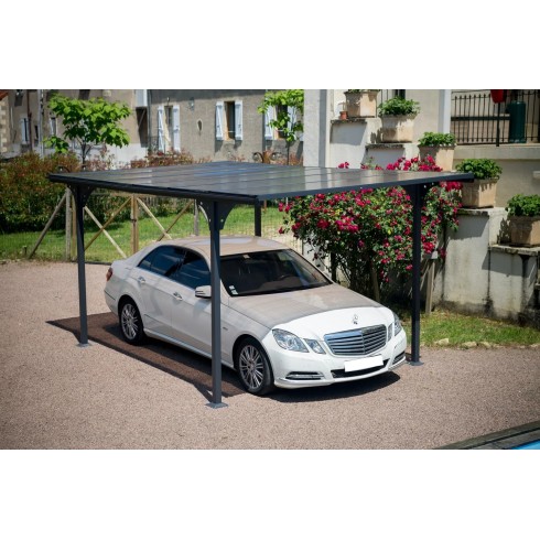 Tettoia in Alluminio 3x5 metri Carport Policarbonato Gazebo Posto Auto