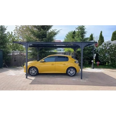 Tettoia in Alluminio 3x5 metri Carport Policarbonato Gazebo Posto Auto
