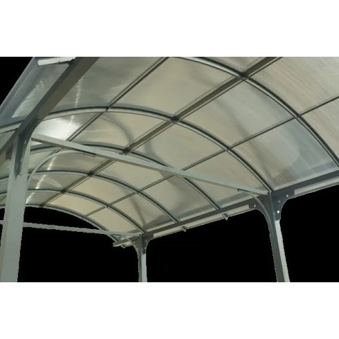 Carport in Alluminio 3.6x7.6 mt Policarbonato Posto Auto Tettoia Camper Furgoni | BricoShop24