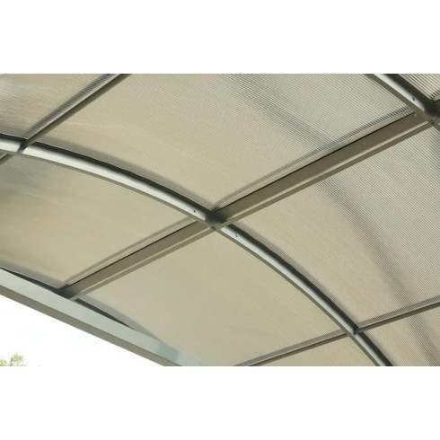 Carport in Alluminio 3.6x7.6 mt Policarbonato Posto Auto Tettoia Camper Furgoni | BricoShop24