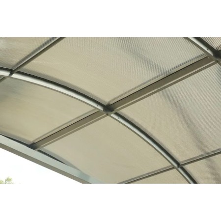 Carport in Alluminio 3.6x7.6 mt Policarbonato Posto Auto Tettoia Camper Furgoni | BricoShop24