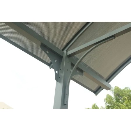 Carport in Alluminio 3.6x7.6 mt Policarbonato Posto Auto Tettoia Camper Furgoni | BricoShop24