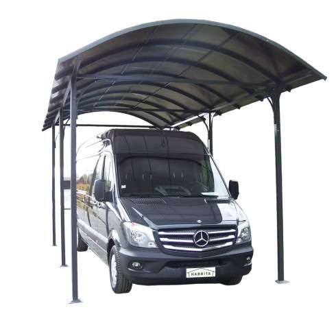 Carport in Alluminio 3.6x7.6 mt Policarbonato Posto Auto Tettoia Camper Furgoni | BricoShop24