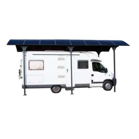 Carport in Alluminio 3.6x7.6 mt Policarbonato Posto Auto Tettoia Camper Furgoni | BricoShop24