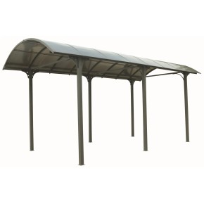 Carport in Alluminio 3.6x7.6 mt Policarbonato Posto Auto Tettoia Camper Furgoni | BricoShop24
