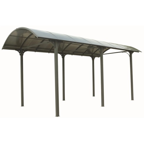 Carport in Alluminio 3.6x7.6 mt Policarbonato Posto Auto Tettoia Camper Furgoni | BricoShop24