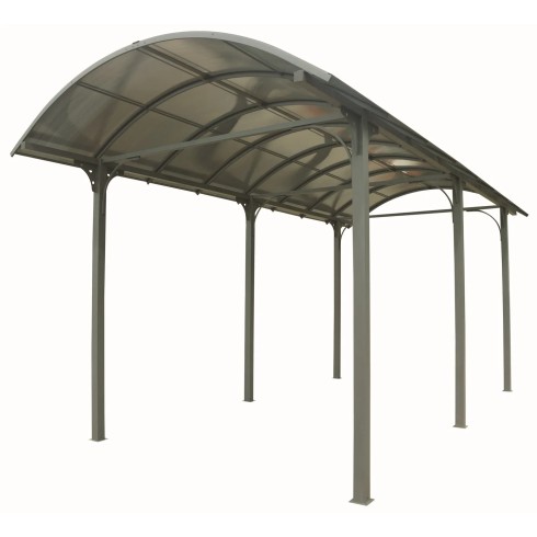 Carport in Alluminio 3.6x7.6 mt Policarbonato Posto Auto Tettoia Camper Furgoni | BricoShop24