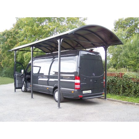 Carport in Alluminio 3.6x7.6 mt Policarbonato Posto Auto Tettoia Camper Furgoni | BricoShop24