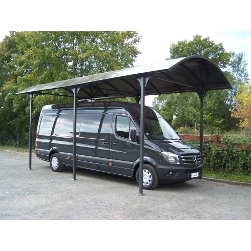 Carport in Alluminio 3.6x7.6 mt Policarbonato Posto Auto Tettoia Camper Furgoni | BricoShop24
