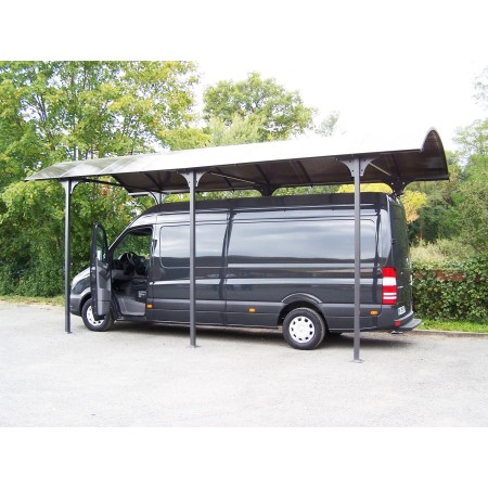 Carport in Alluminio 3.6x7.6 mt Policarbonato Posto Auto Tettoia Camper Furgoni | BricoShop24