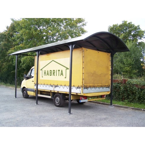 Carport in Alluminio 3.6x7.6 mt Policarbonato Posto Auto Tettoia Camper Furgoni | BricoShop24