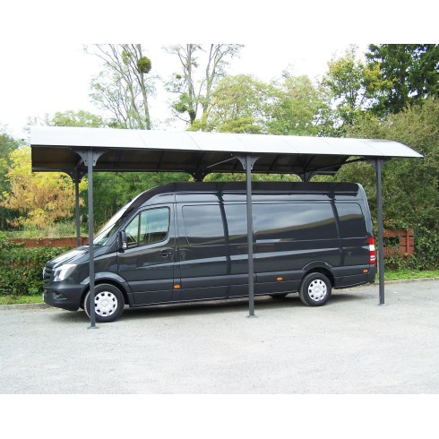 Carport in Alluminio 3.6x7.6 mt Policarbonato Posto Auto Tettoia Camper Furgoni | BricoShop24
