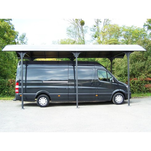 Carport in Alluminio 3.6x7.6 mt Policarbonato Posto Auto Tettoia Camper Furgoni | BricoShop24