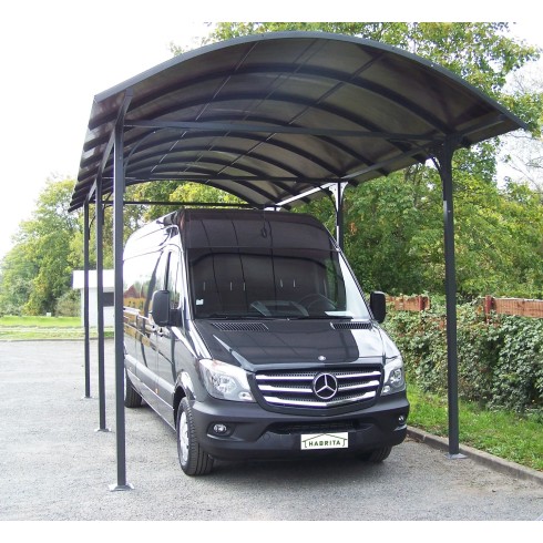 Carport in Alluminio 3.6x7.6 mt Policarbonato Posto Auto Tettoia Camper Furgoni | BricoShop24