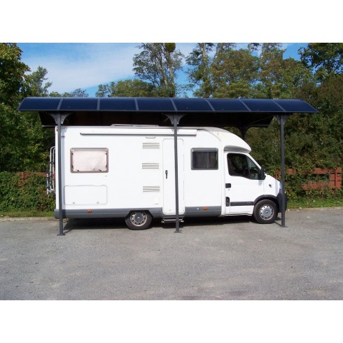 Carport in Alluminio 3.6x7.6 mt Policarbonato Posto Auto Tettoia Camper Furgoni | BricoShop24
