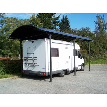 Carport in Alluminio 3.6x7.6 mt Policarbonato Posto Auto Tettoia Camper Furgoni | BricoShop24