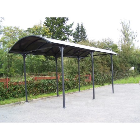 Carport in Alluminio 3.6x7.6 mt Policarbonato Posto Auto Tettoia Camper Furgoni | BricoShop24