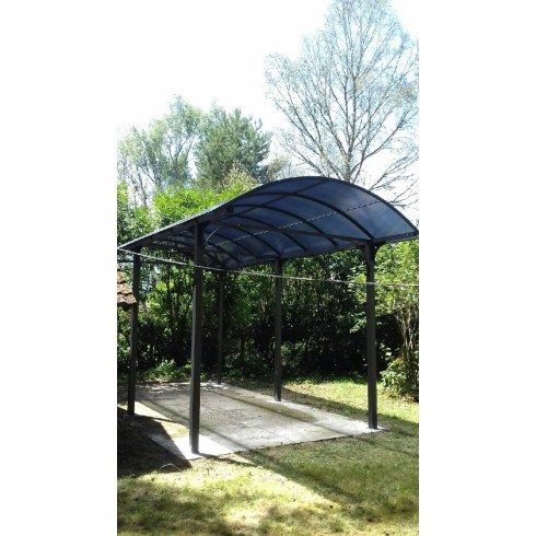 Carport in Alluminio 3.6x7.6 mt Policarbonato Posto Auto Tettoia Camper Furgoni | BricoShop24