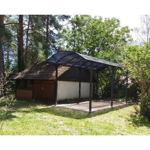 Carport in Alluminio 3.6x7.6 mt Policarbonato Posto Auto Tettoia Camper Furgoni | BricoShop24